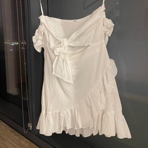 White mini sundress, size small